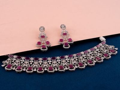 Necklace Set - AST2784RDRB