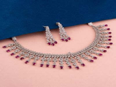 Necklace Set - AST2857RDKERB