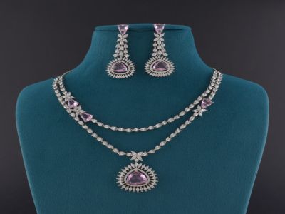 Necklace Set - AST2888RDHPK