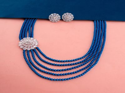 Necklace Set - AST3095RDBLW