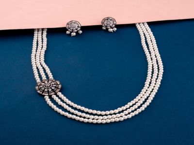 Necklace Set - AST3191BKW