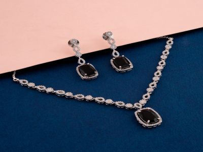 Necklace Set - AST3235RDBK