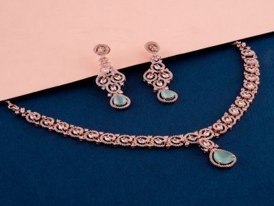 Necklace Set - CZST11RSMT