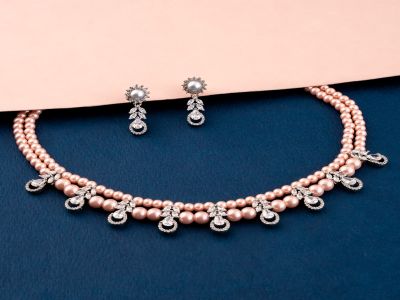 Necklace Set - CZST128RDRSW