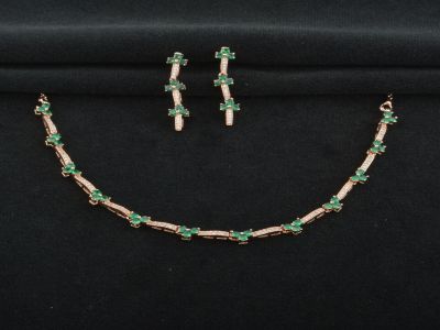 Necklace Set - CZST12RSHG