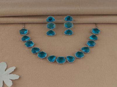 Necklace Set - CZST15RDSK