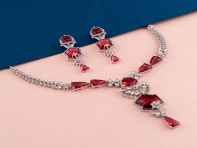 Necklace Set - CZST21RDHR