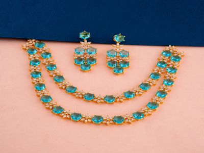 Necklace Set - CZST80GDSK