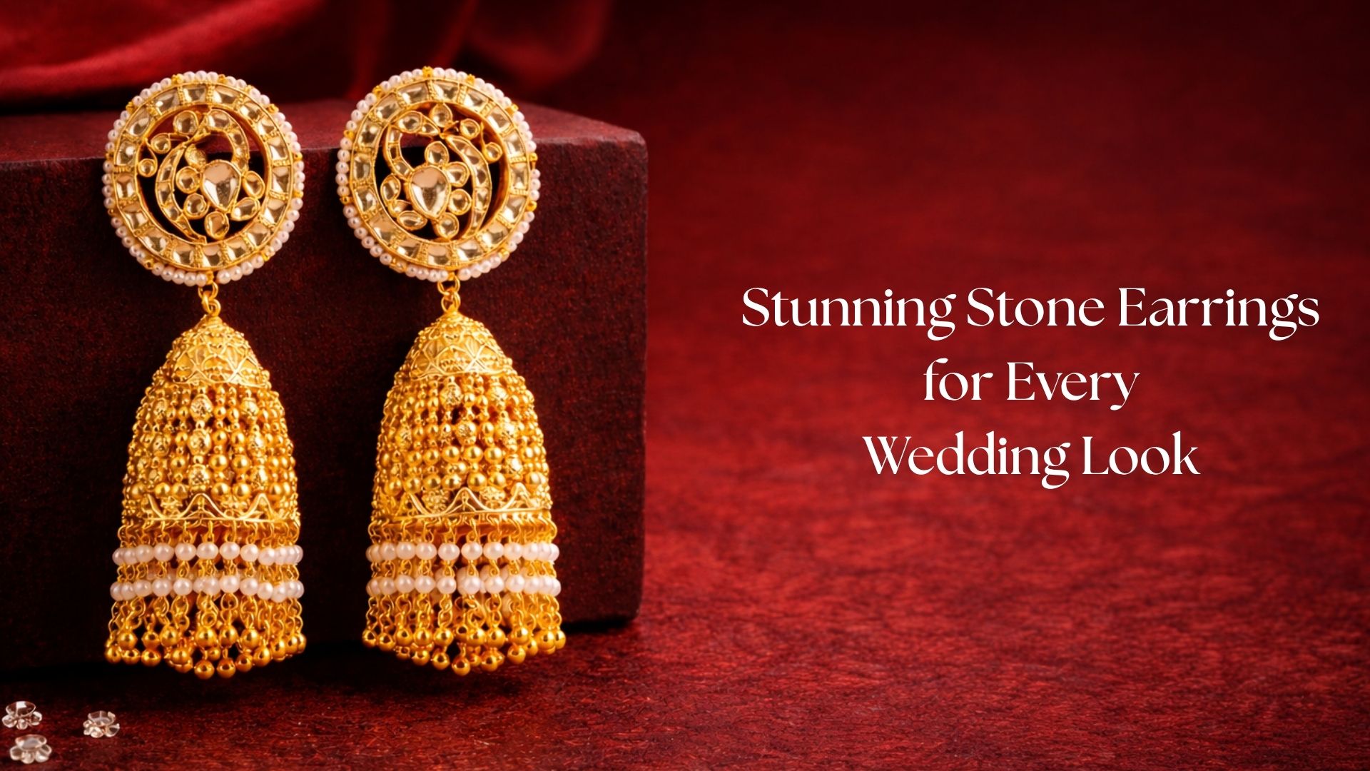 From Artificial to Bridal Gold: Stunning Stone Earrings for Every Wedding Look